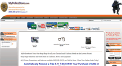 Desktop Screenshot of mypolicestore.com